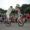 自転車好き集合！　New York City Unicycle Festival