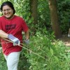 秋の公園でボランティア　Beautify Fort Tryon Park with New York Cares