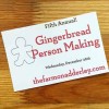 子どものためのクッキー教室　Fifth Annual Gingerbread Person Making