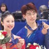 全日本3位表彰台の“うたまさ”吉田唄菜・森田真沙也組。初出場の四大陸選手権で「世界に実力をみせつけたい」