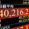 日経平均株価、初の4万円超え