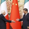 中国主席、イタリア大統領と会談