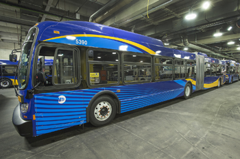 ＭＴＡのハイテク新型バス（photo: Metropolitan Transportation Authority of the State of New York）