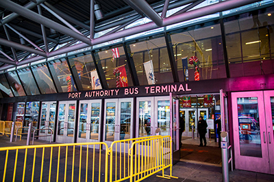 ポート・オーソリティー・バス・ターミナル駅＝11日撮影（photo: Benjamin Kanter/Mayoral Photo Office）